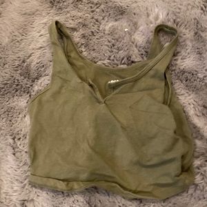Forest Green Crop Top